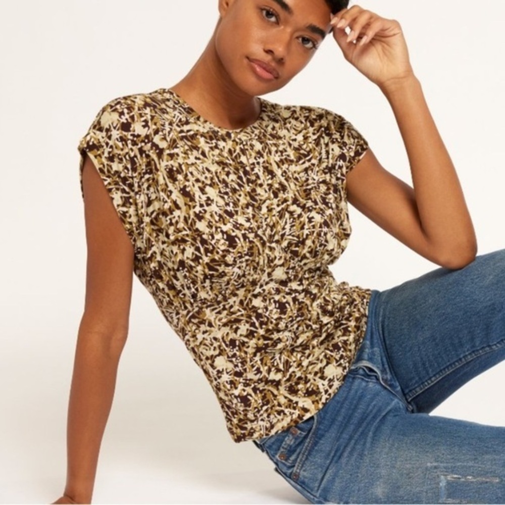 🥑🎀 Soft Joie Bambi Sleeveless top Chocolate Plum Brown | Fitted Cutout Pointelle